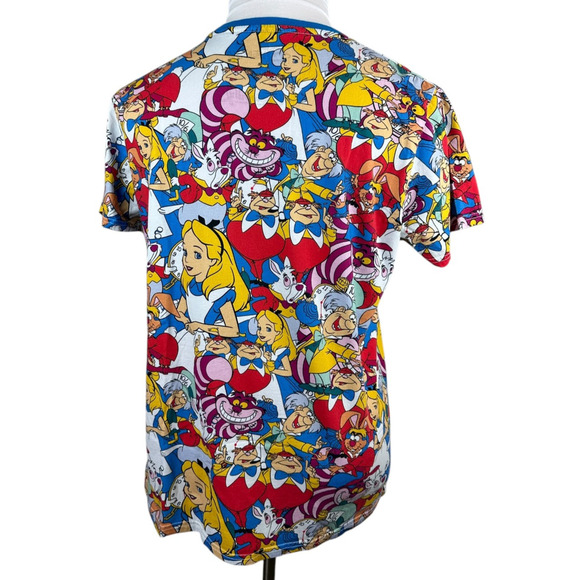 Cakeworthy x Disney x Alice In Wonderland Character Collage Cotton T-Shirt XL - Picture 14 of 15